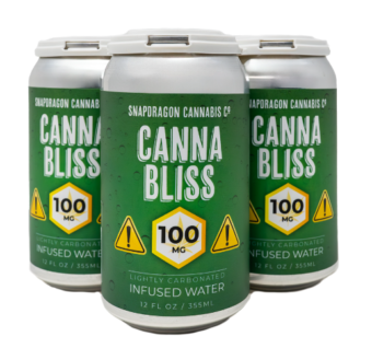 snapdragon cannabis co. canna bliss sparkling infused d9 water 100mg single