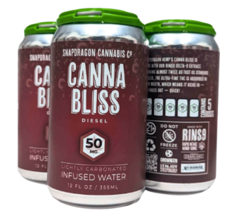 snapdragon cannabis co. canna bliss sparkling infused d9 water 50mg single can (copy)