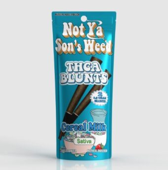 not ya son's weed thca blunts cereal milk 1.5g 2 pack