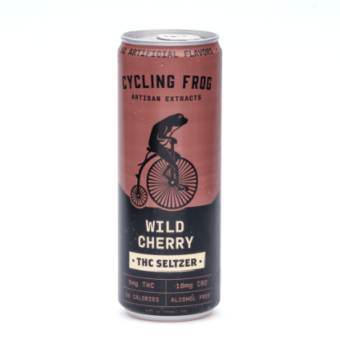 cycling frog d9+cbd seltzer wild cherry single can