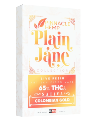 pinnacle plain jane live resin thca colombian gold 1g