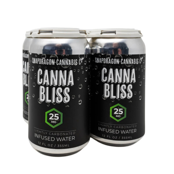 snapdragon cannabis co. canna bliss sparkling infused d9 water 100mg 4 pack (copy)