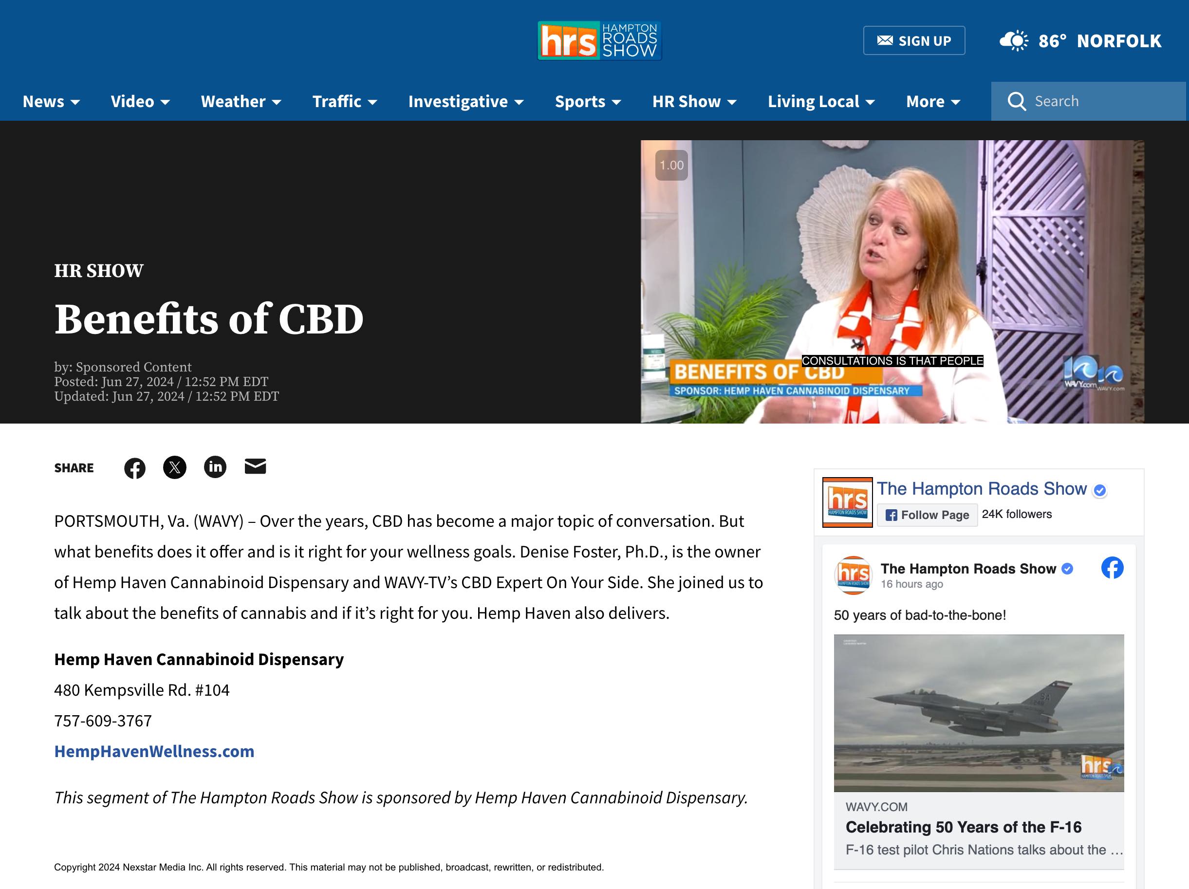 screenshot from wavytv drd-on-wavy-benefits-of-cbd.jpg