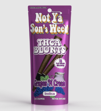 not ya son's weed thca blunts berries & cream 1.5g 2 pack (copy)