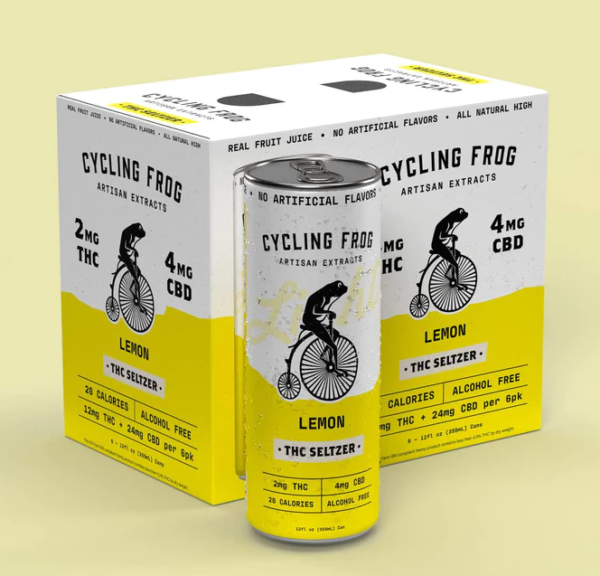 cycling frog d9+cbd seltzer black currant single can (copy)