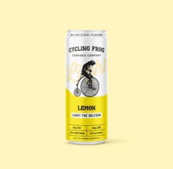 cycling frog lemon light thc+cbd seltzer 2mg single