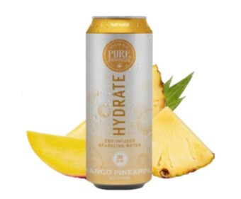 pure shenandoah cbd hydrate mango pineapple 30mg single can