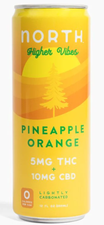 north canna co. higher vibes pineapple orange 15mg single can