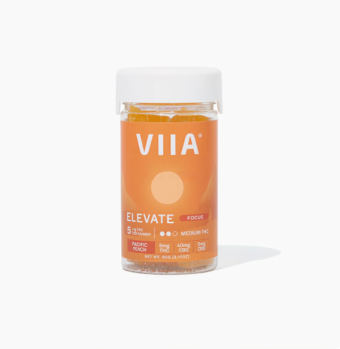 viia elevate focus d9+cbg gummies pacific peach 5mg