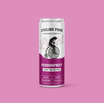 cycling frog passionfruit light thc+cbd seltzer 2mg single