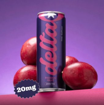 delta passion fruit cannabis water 20mg 4 pack