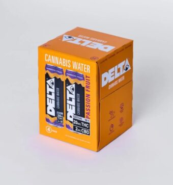 delta cannabis water passionfruit 25mg single can