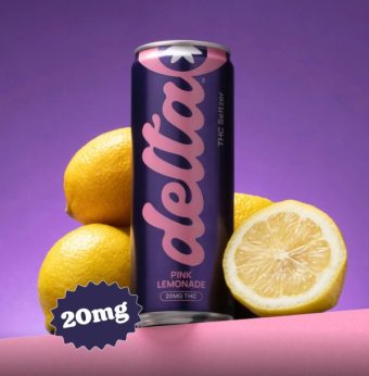 delta pink lemonade cannabis water 20mg 4 pack