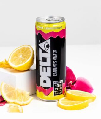 delta cannabis water pink lemonade 25mg 4 pack