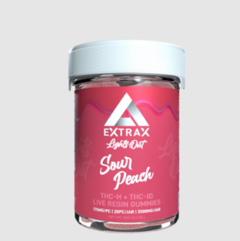 delta extrax thch+thcjd gummies sweet strawberry 3500mg (copy)