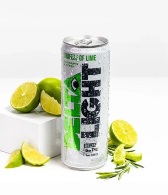 delta squeeze of lime light cannabis water 5mg single