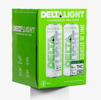 delta squeeze of lime light cannabis water 5mg single