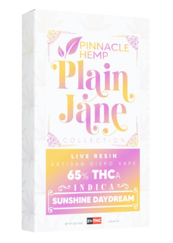 pinnacle plain jane live resin thca sunshine daydream 1g