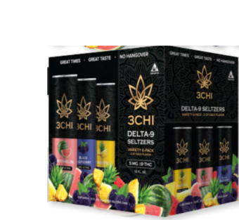 3chi d9 infused seltzer watermelon 5mg single can