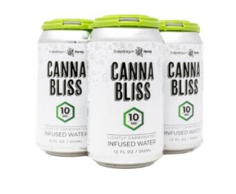 snapdragon cannabis co. canna bliss sparkling infused d9 water 10mg 4 pack