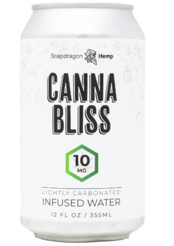 snapdragon cannabis co. canna bliss sparkling infused d9 water 25mg single can (copy)