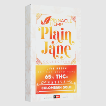 pinnacle plain jane live resin thca colombian gold 1g