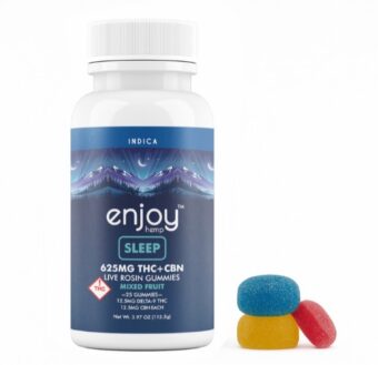 enjoy hemp live rosin delta 9 thc+cbn gummies sleep 625mg