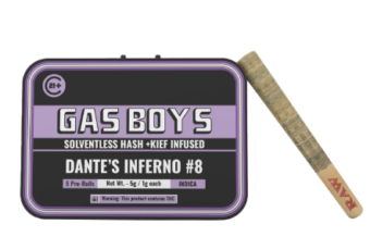 gas boys thca infused pre roll dante's inferno 1g 5 count