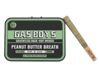 gas boys thca infused pre roll dante's inferno #8 1g 5 count (copy)