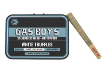 gas boys thca infused pre roll peanut butter breath1g 5 count (copy)