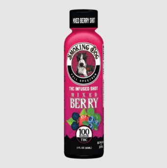 smoking dog thc shot mixed berry 100mg