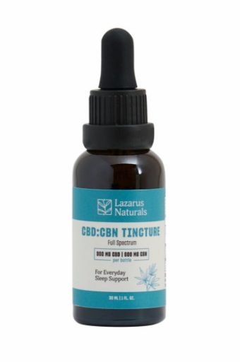 lazarus naturals sleep cbd+cbg+cbn tincture 120ml