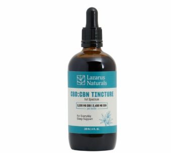 lazarus naturals sleep cbd+cbg+cbn tincture 120ml