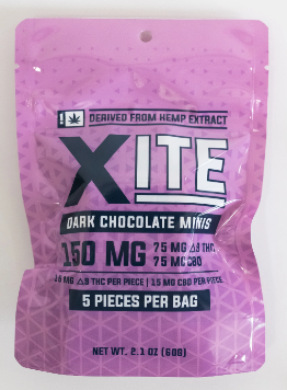 xite d9 dark mini chocolate 300mg 5 pack