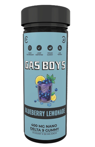 gas boys nano d9 single serve gummy blueberry lemonade 50mg (copy)