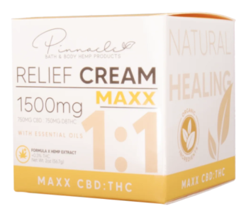 pinnacle maxx cbd:thc relief cream stick 1500mg (copy)