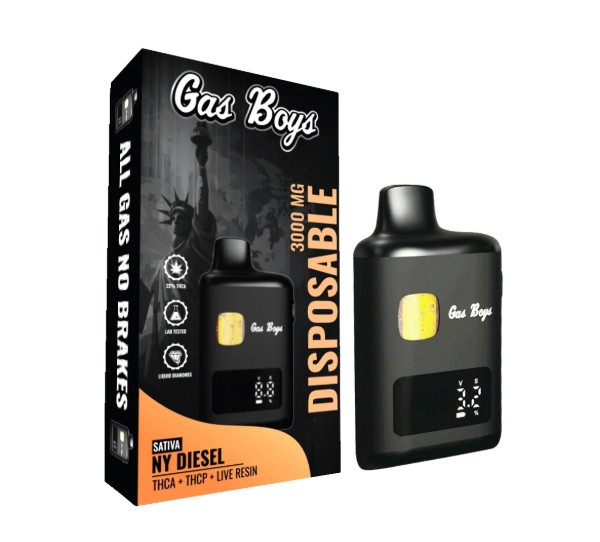 gas boys ny diesel thca+thcp+cbd dispo 3000mg