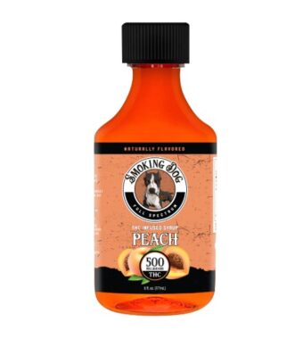 smoking dog thc syrup peach 500mg