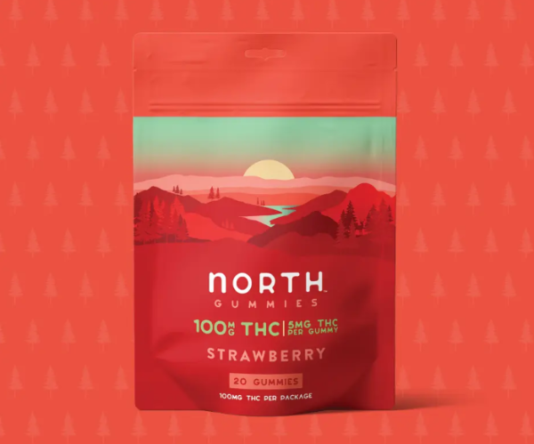north canna co. thc gummies strawberry 100mg