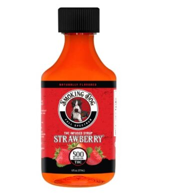 smoking dog thc syrup strawberry 500mg
