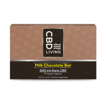 cbd living nano cbd chocolate bar dark chocolate 200mg