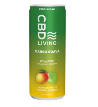 cbd living mango guava sparkling water 30mg