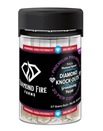 diamond fire farms diamond knock outs pineapple og kush 5 count (copy)