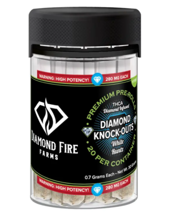 diamond fire farms diamond knock outs white runtz 20 ct