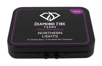 diamond fire farms mini pre rolls northern lights 5 count