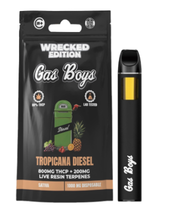 gas boys wrecked thcp dispo champagne mimosa 1g (copy)