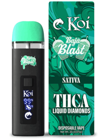 koi thca liquid diamond vape baja blast 2g