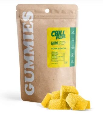 chill plus uplifted d9+hhc+thcv gummies sour lemon 1500mg