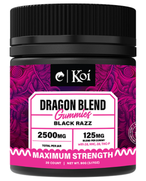 dragon blend thc+thcp gummies blood orange 2500mg