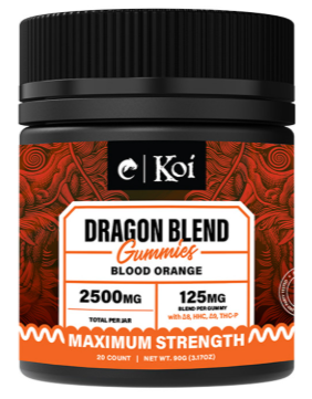 dragon blend thc+thcp gummies blood orange 2500mg